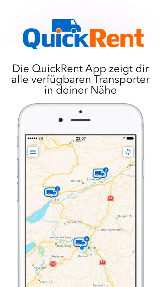 Zrzuty ekranu QuickRent.ch