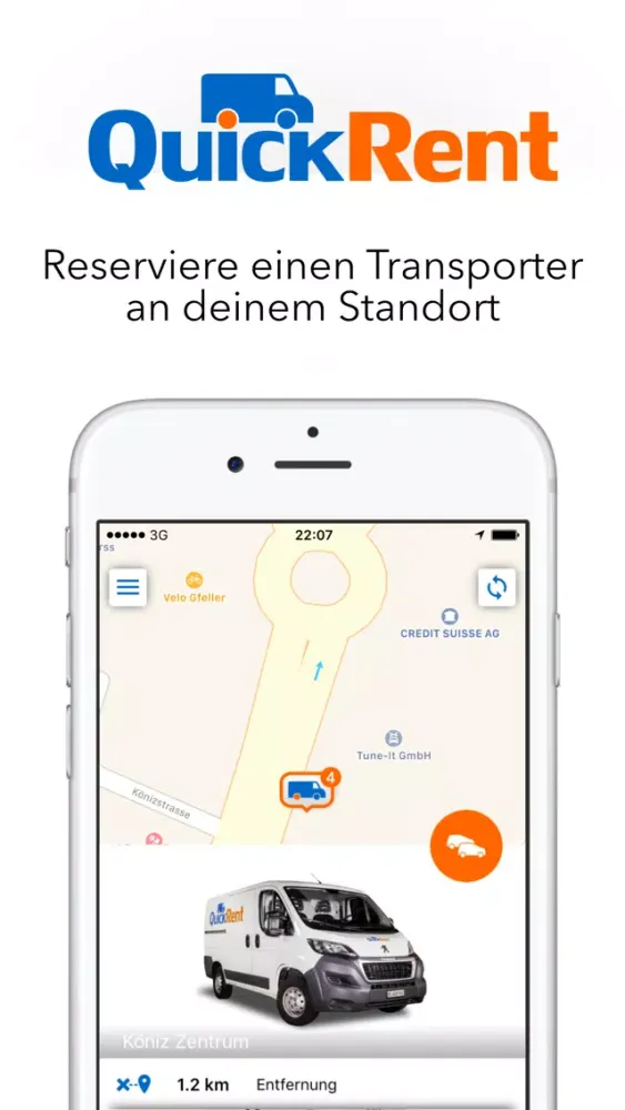 Zrzuty ekranu QuickRent.ch