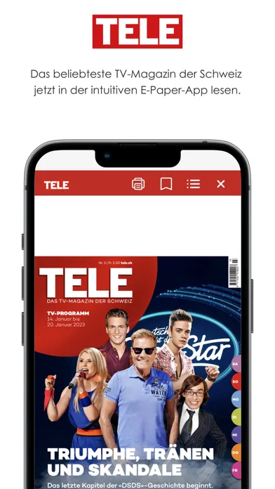 Tangkapan layar TELE E-Paper