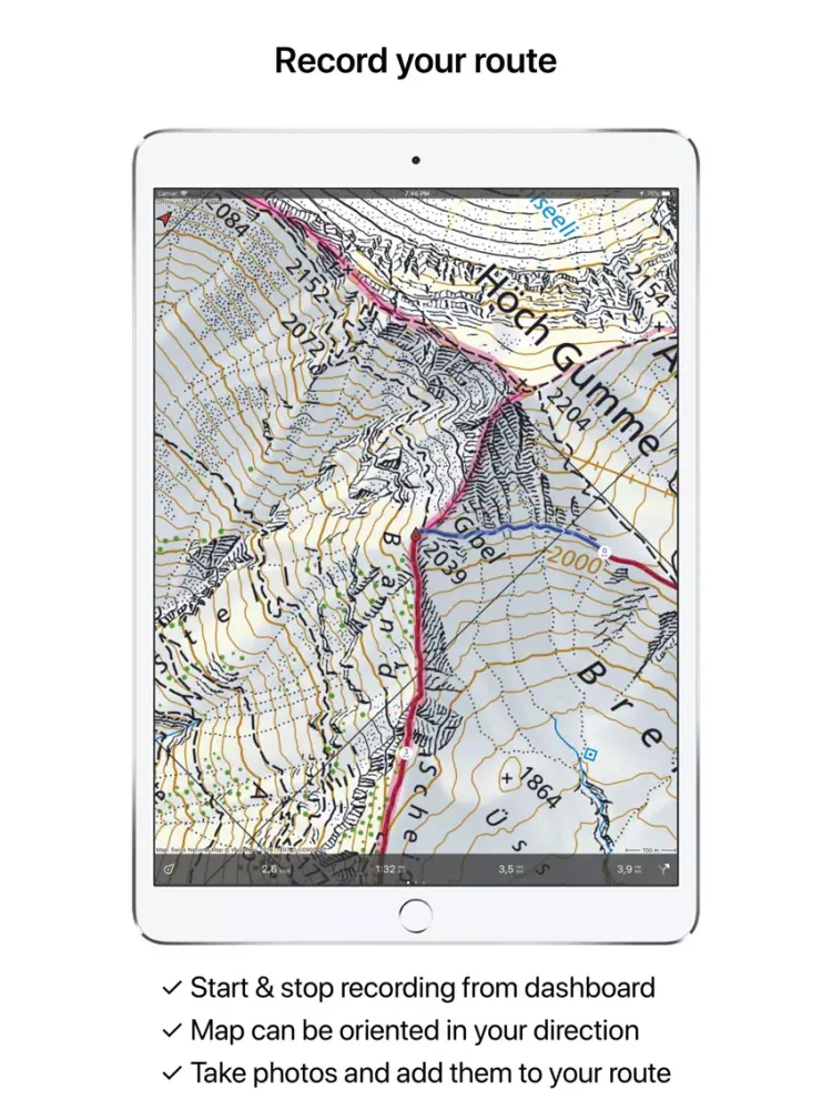 Скриншоты Topo GPS Switzerland iPad 