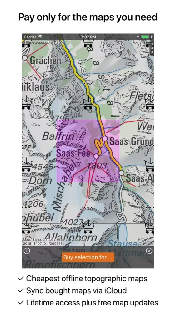 Скриншоты Topo GPS Switzerland