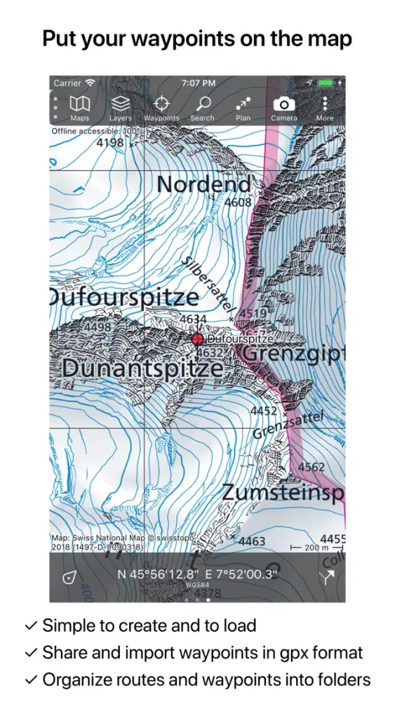 Скриншоты Topo GPS Switzerland