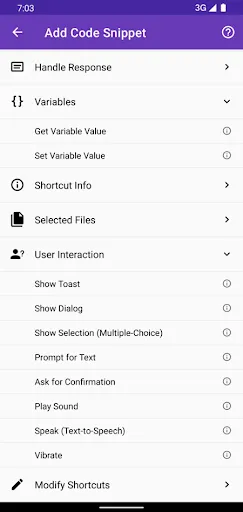 Ảnh chụp màn hình của HTTP Request Shortcuts
