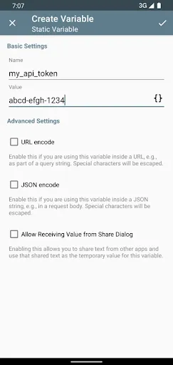Ảnh chụp màn hình của HTTP Request Shortcuts
