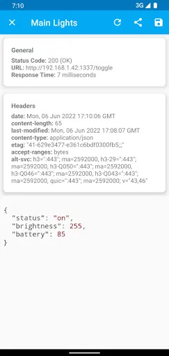 Ảnh chụp màn hình của HTTP Request Shortcuts