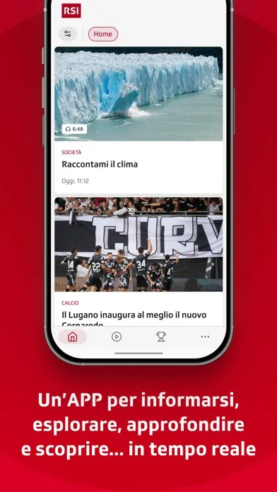 Zrzuty ekranu RSI - Info, Sport, Cultura