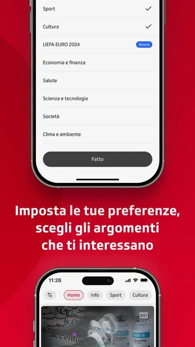 Zrzuty ekranu RSI - Info, Sport, Cultura