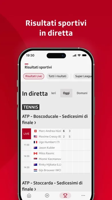 Zrzuty ekranu RSI - Info, Sport, Cultura