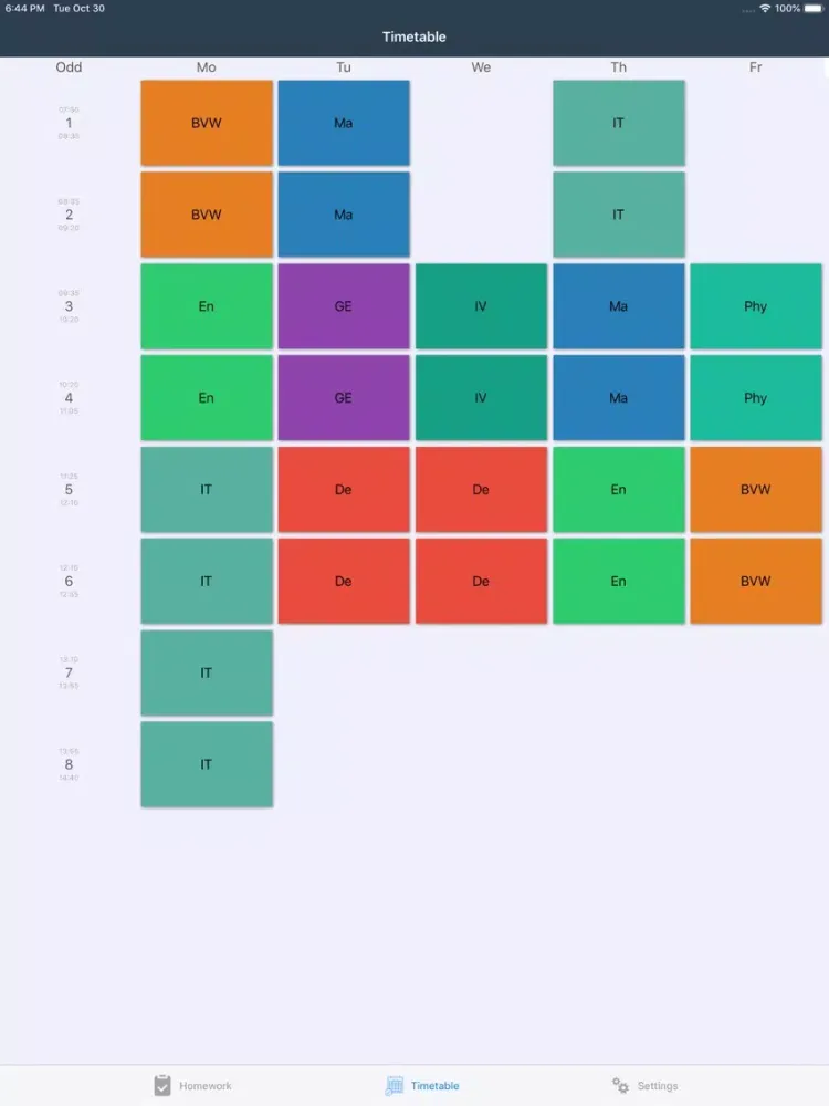Captures d'écran de Simple Homework iPad 