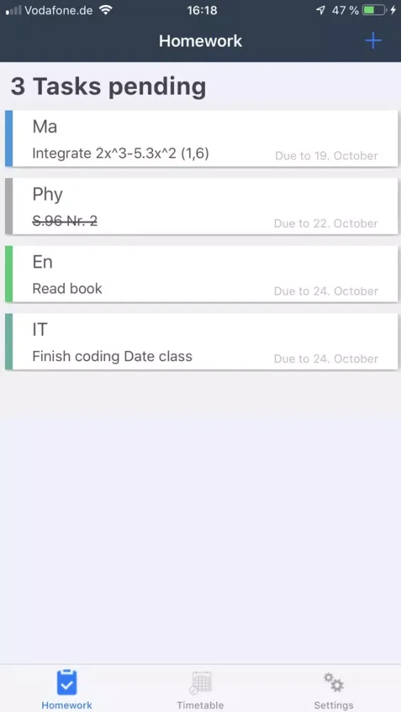 Captures d'écran de Simple Homework