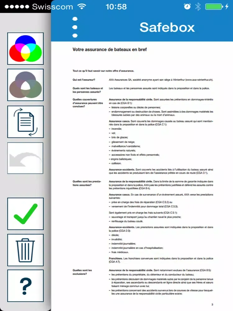 Tangkapan skrin Safebox Scan Documents iPad 