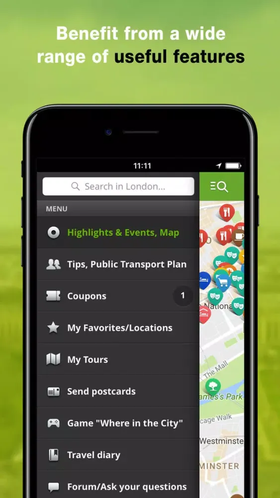 London Travel Guide (City Map) स्क्रीनशॉट