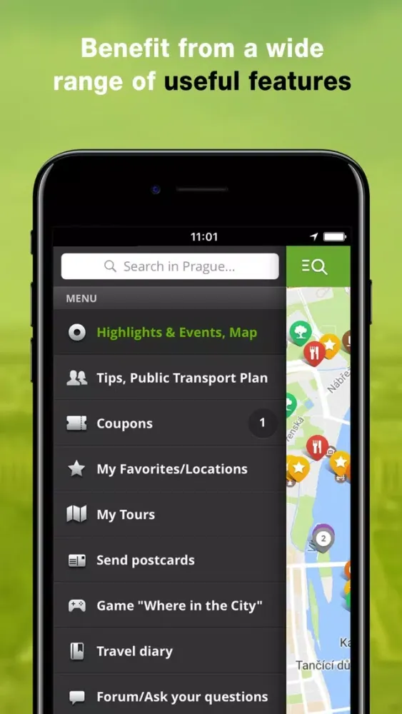 Capturas de tela do Prague Travel Guide (City Map)
