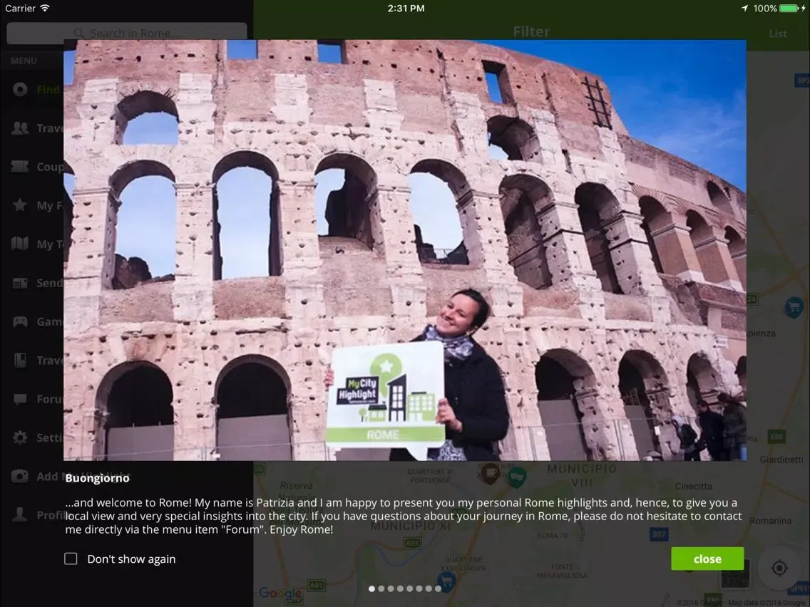 Rome Travel Guide (City Map) iPad  Screenshots