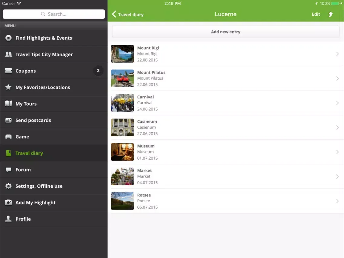 Rome Travel Guide (City Map) iPad  Screenshots