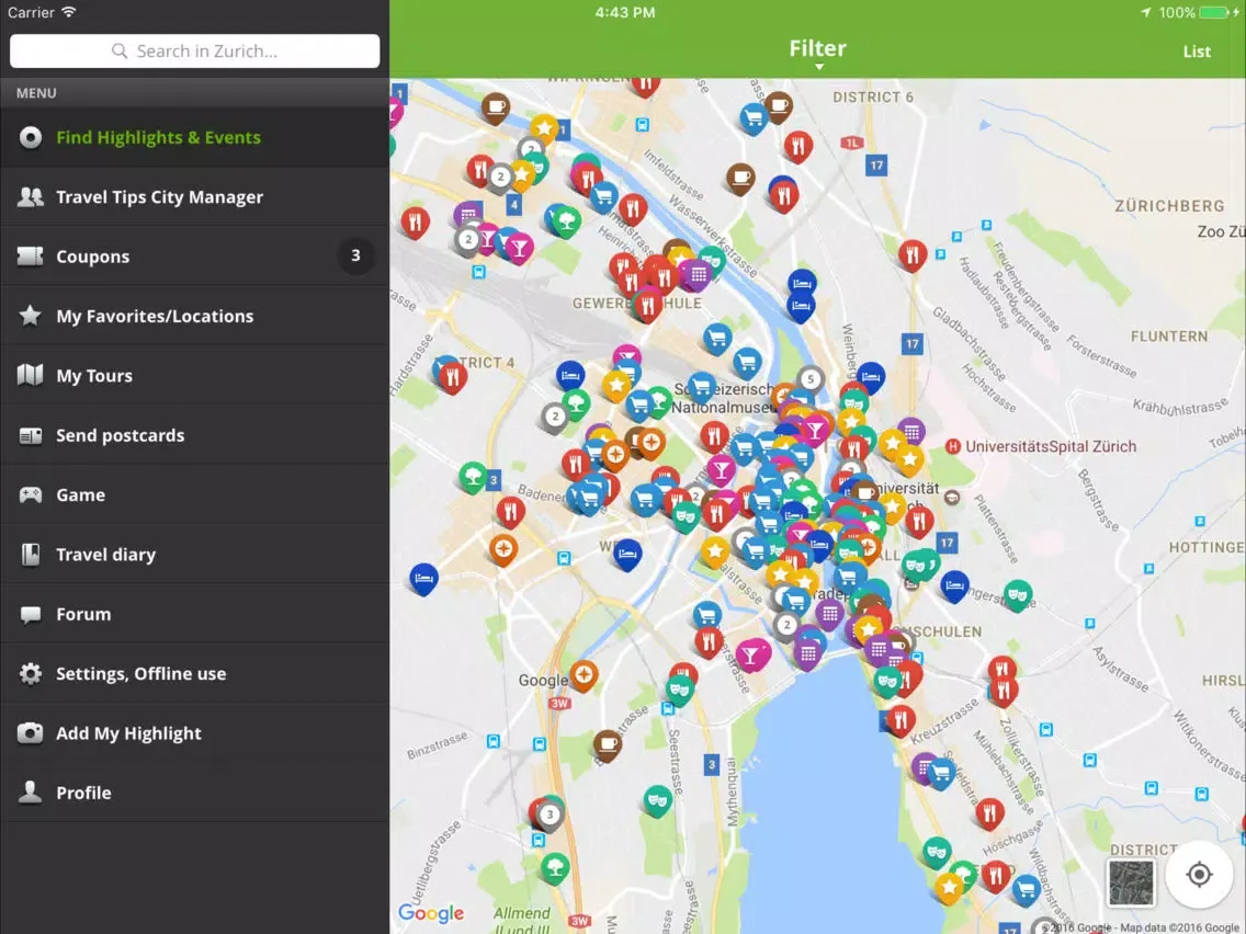 صور Zurich Travel Guide (City Guide) iPad 