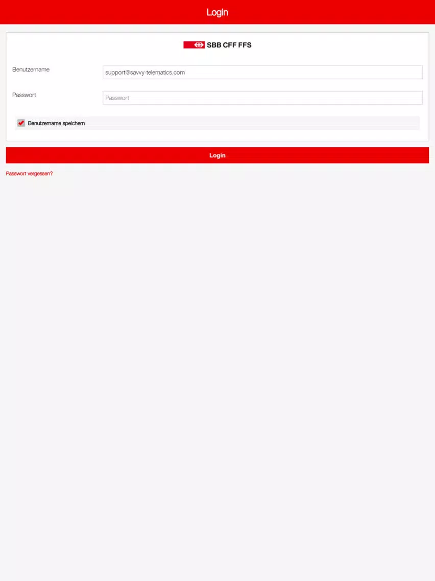 SBB Infra-Fzge Partner-App B2P iPad  स्क्रीनशॉट
