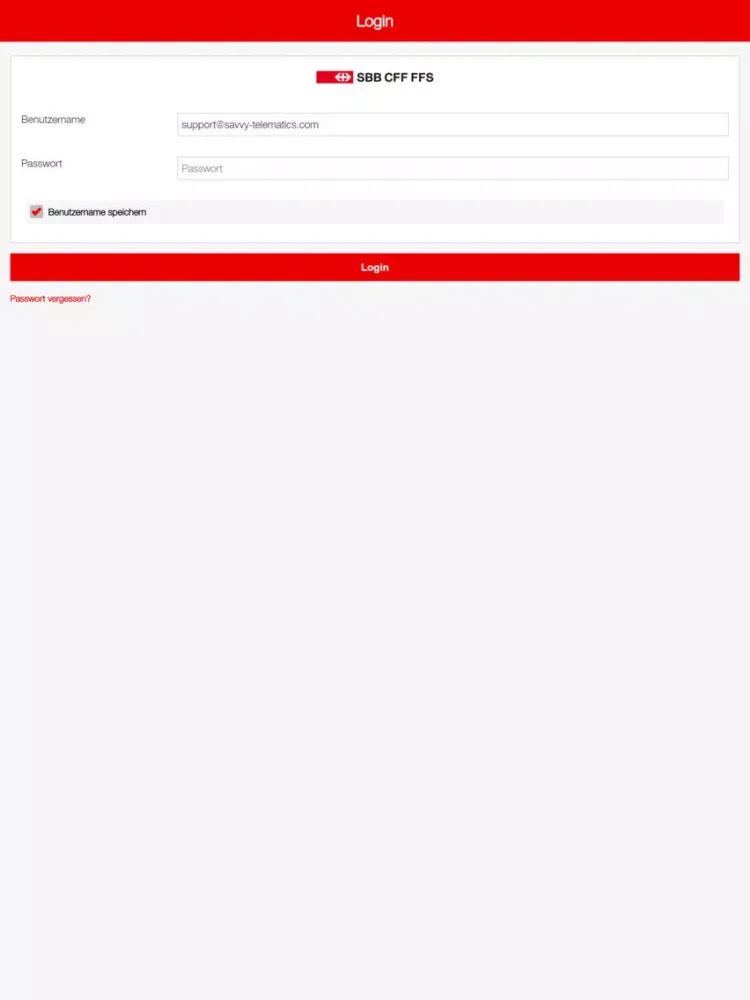 SBB Infra-Fzge Partner-App B2P iPad 應用截圖