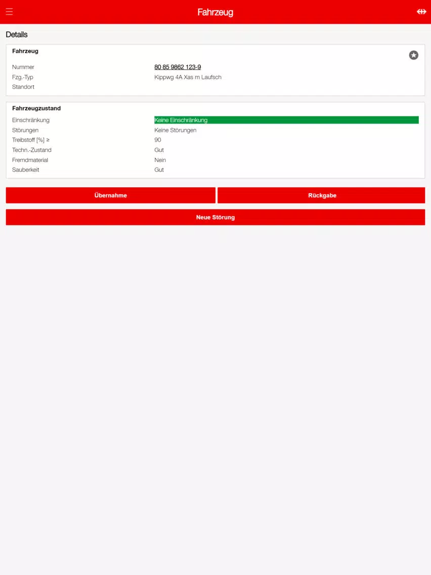 SBB Infra-Fzge Partner-App B2P iPad  स्क्रीनशॉट