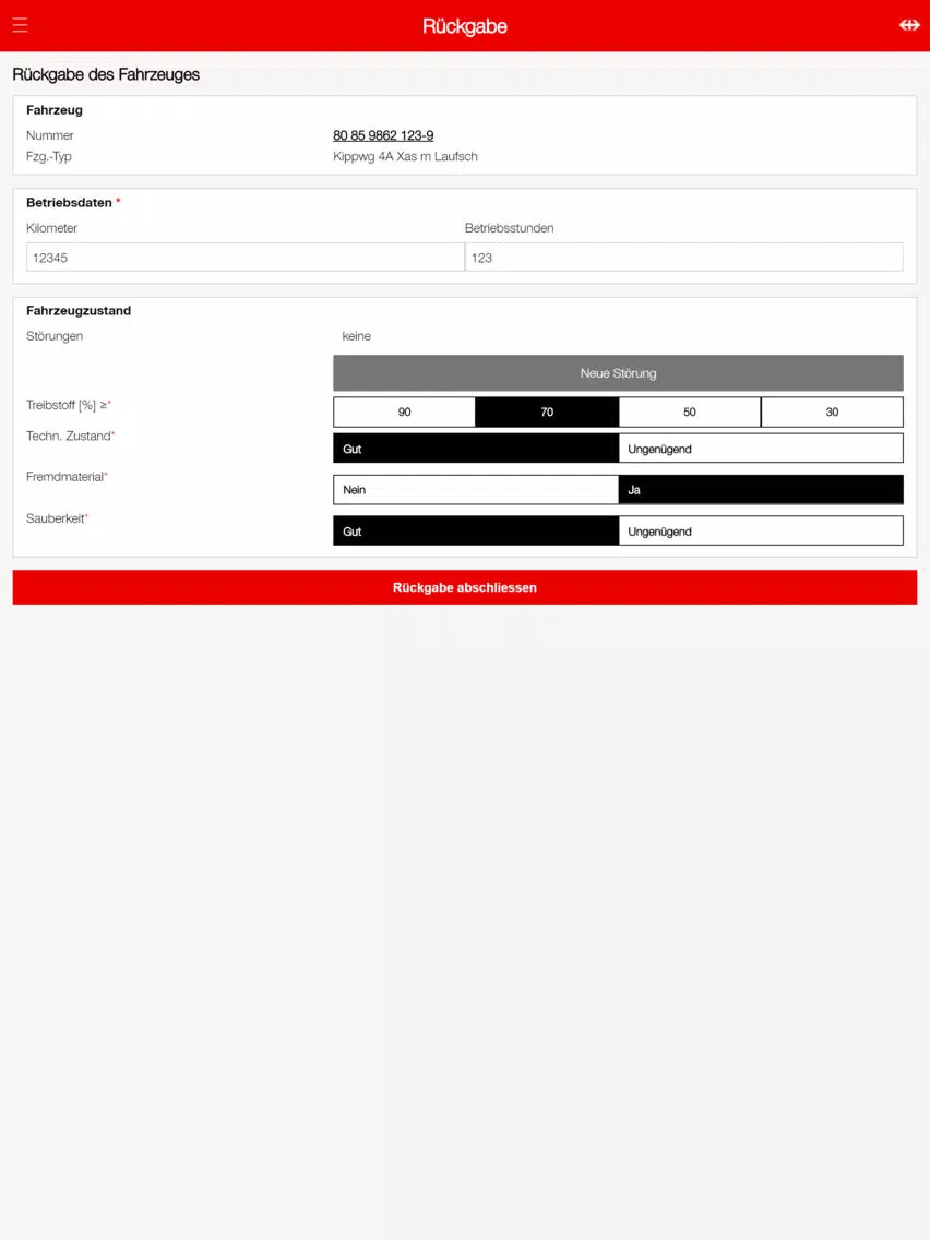 SBB Infra-Fzge Partner-App B2P iPad  स्क्रीनशॉट