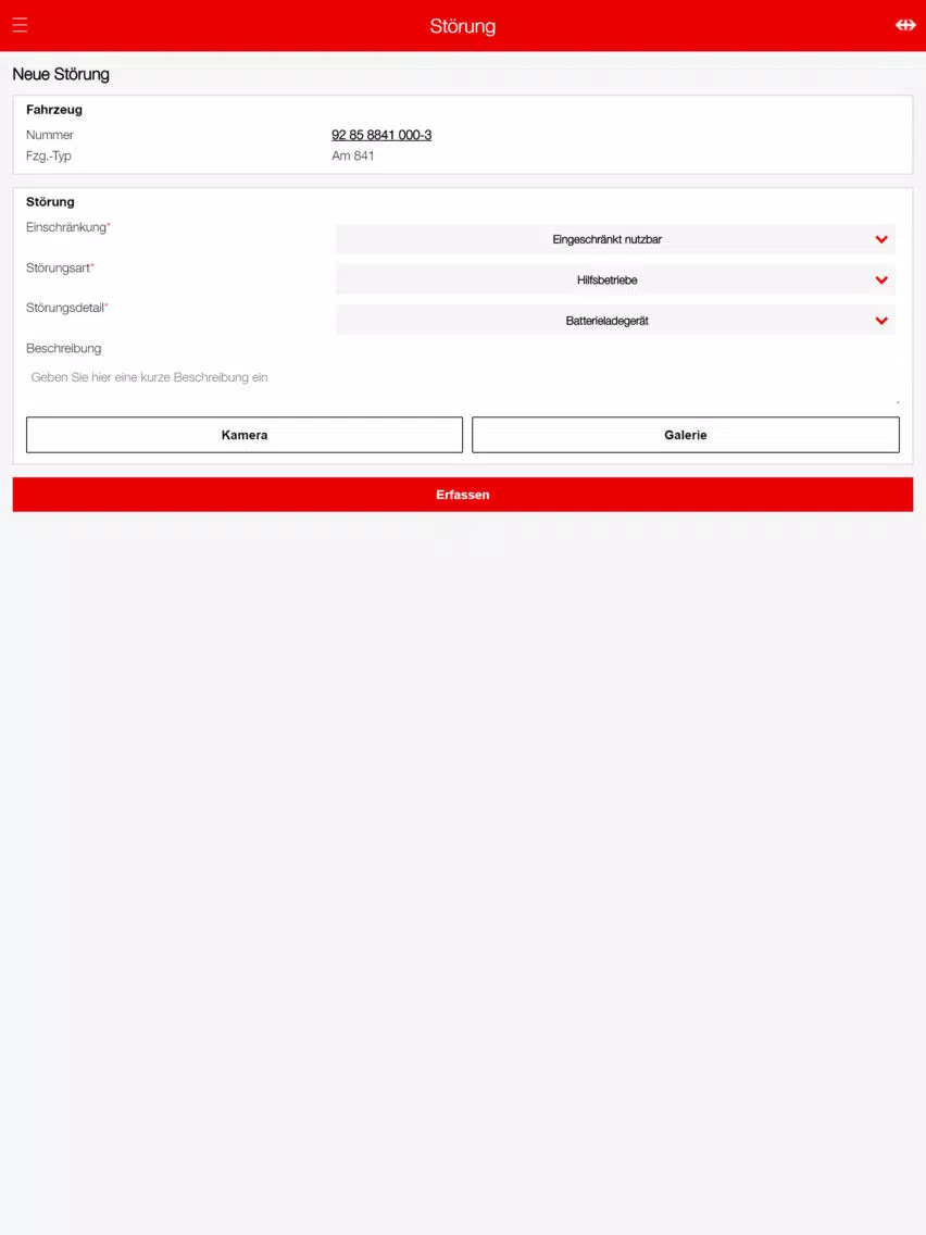 SBB Infra-Fzge Partner-App B2P iPad  स्क्रीनशॉट