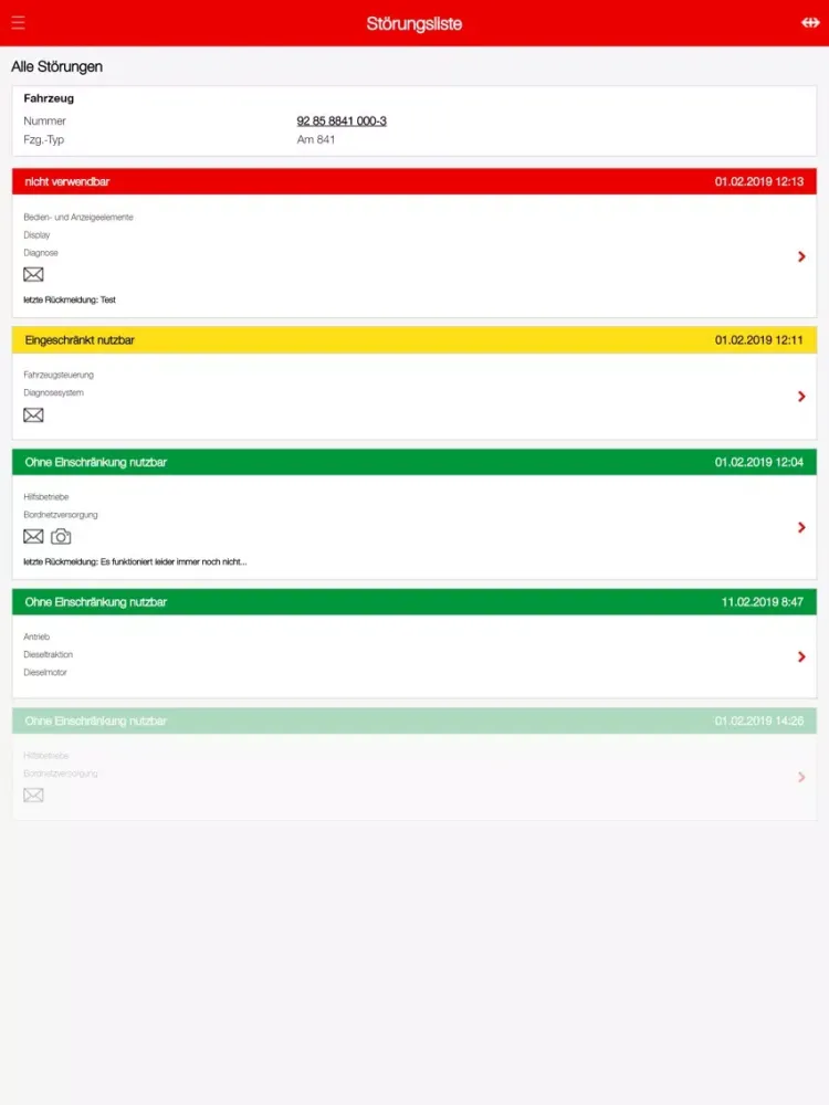 SBB Infra-Fzge Partner-App B2P iPad 應用截圖