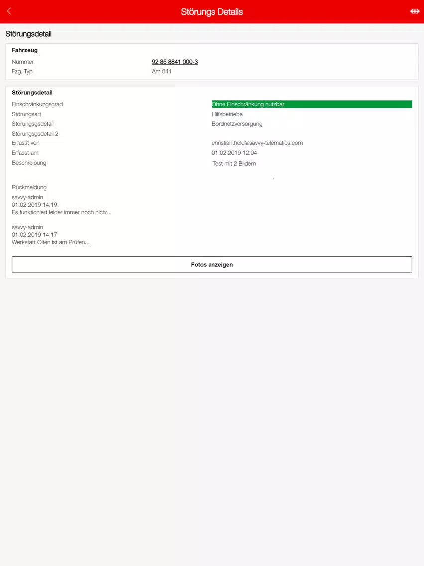 SBB Infra-Fzge Partner-App B2P iPad  स्क्रीनशॉट