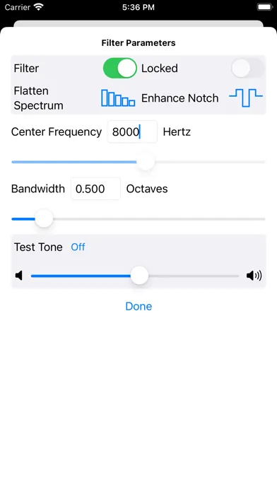 Capturas de pantalla de Tinnitus Music Player