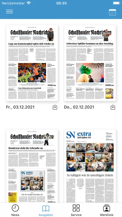 SN - Schaffhauser Nachrichten Screenshots