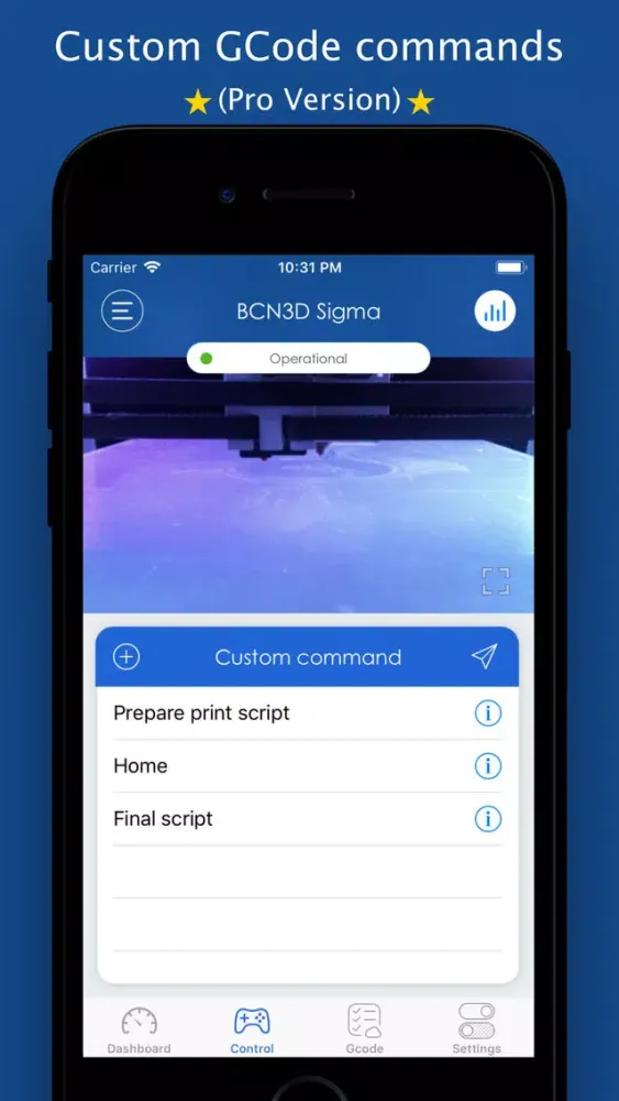 OctoPanel Lite for OctoPrint Ekran Görüntüleri