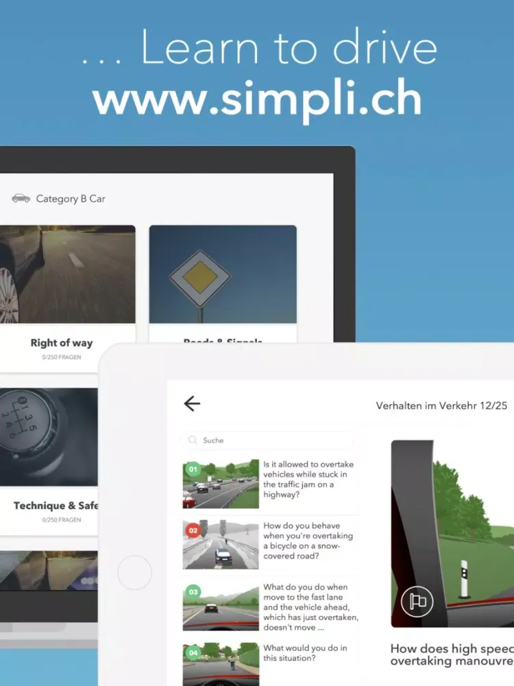 Car Theory Switzerland: driving license test 2016 iPad  Screenshots