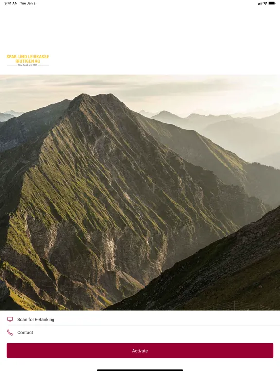 Spar- und Leihkasse Frutigen iPad  Screenshots