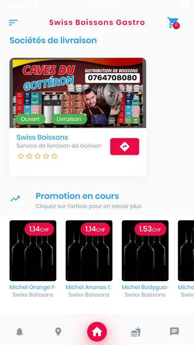 Swiss Boissons Gastro Ekran Görüntüleri