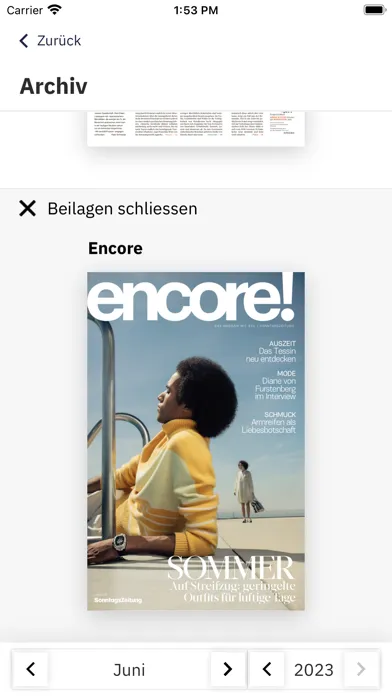 SonntagsZeitung E-Paper Screenshots