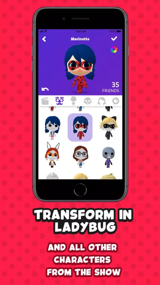 Capturas de tela do Miraculous Ladybug Messenger