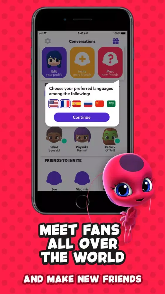 Capturas de tela do Miraculous Ladybug Messenger