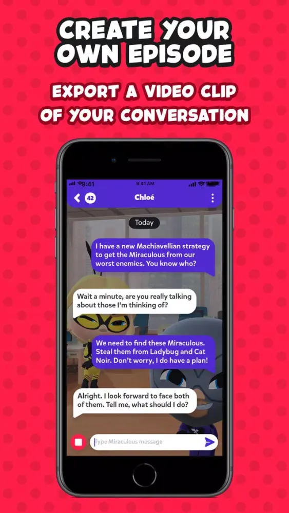 Capturas de tela do Miraculous Ladybug Messenger