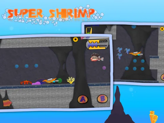 Zrzuty ekranu Super Shrimp: Ocean Platformer iPad 