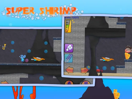 Zrzuty ekranu Super Shrimp: Ocean Platformer iPad 