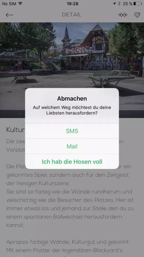 Ping Pong App Bern - Deine Sammlung öffentlicher Tische in der Stadt Screenshots