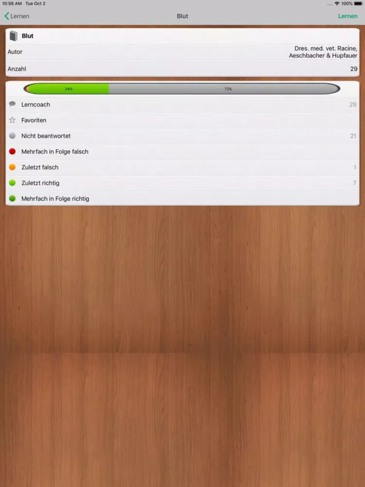 iCard Veterinärwissenschaft iPad 应用截图