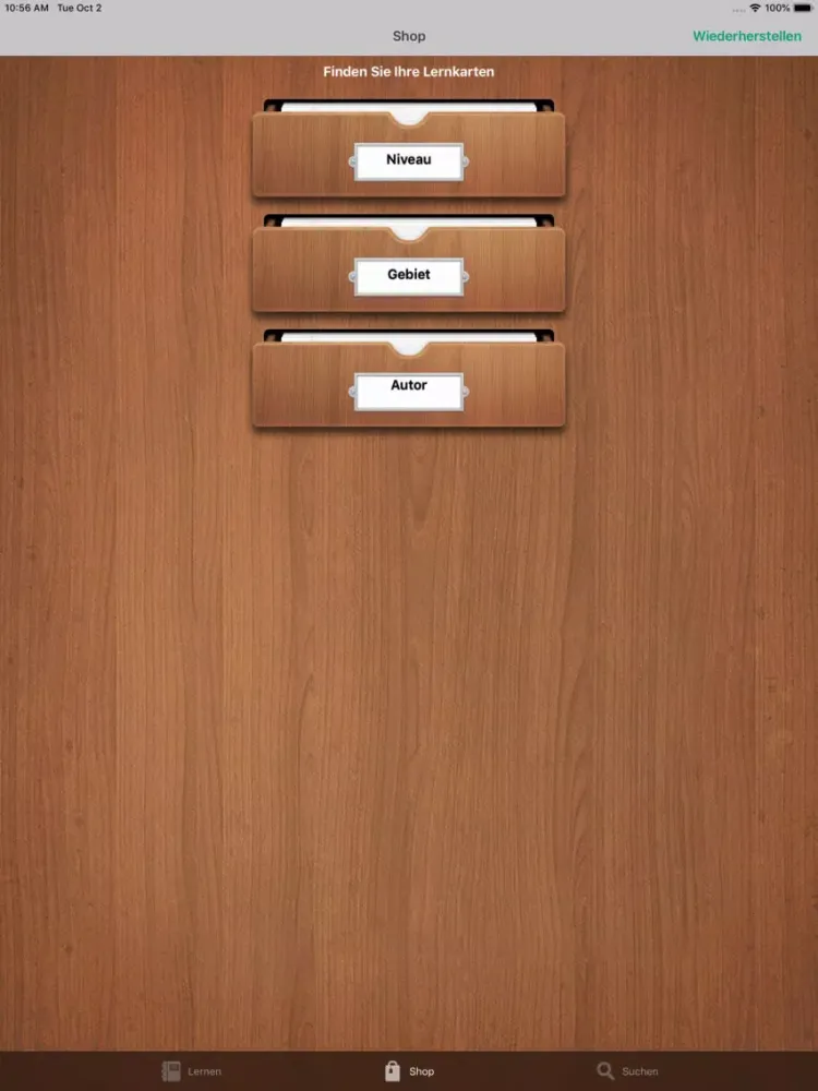 iCard Veterinärwissenschaft iPad 应用截图