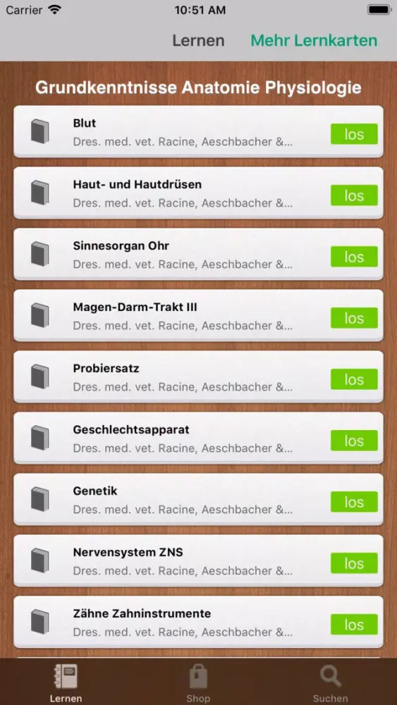 iCard Veterinärwissenschaft应用截图