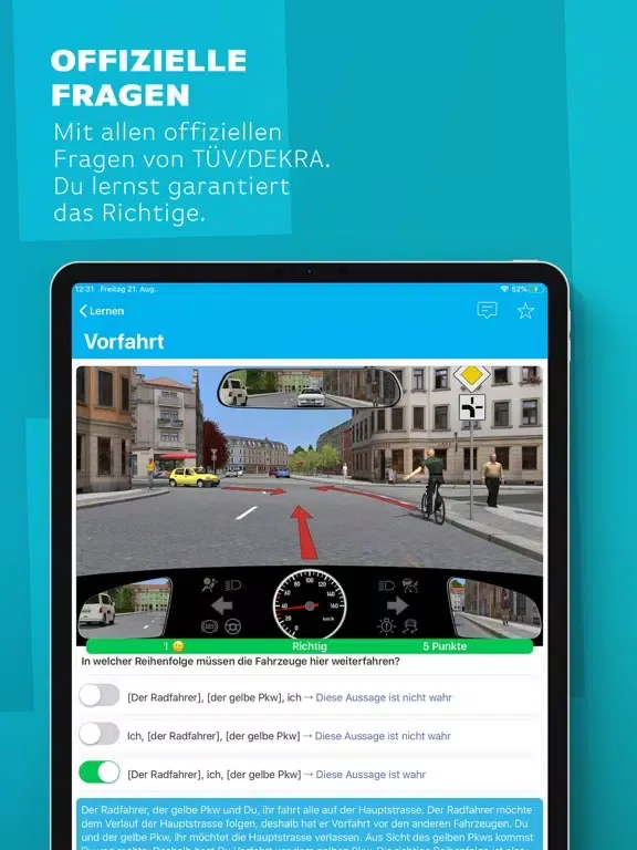 iTheorie Führerschein Premium iPad स्क्रीनशॉट