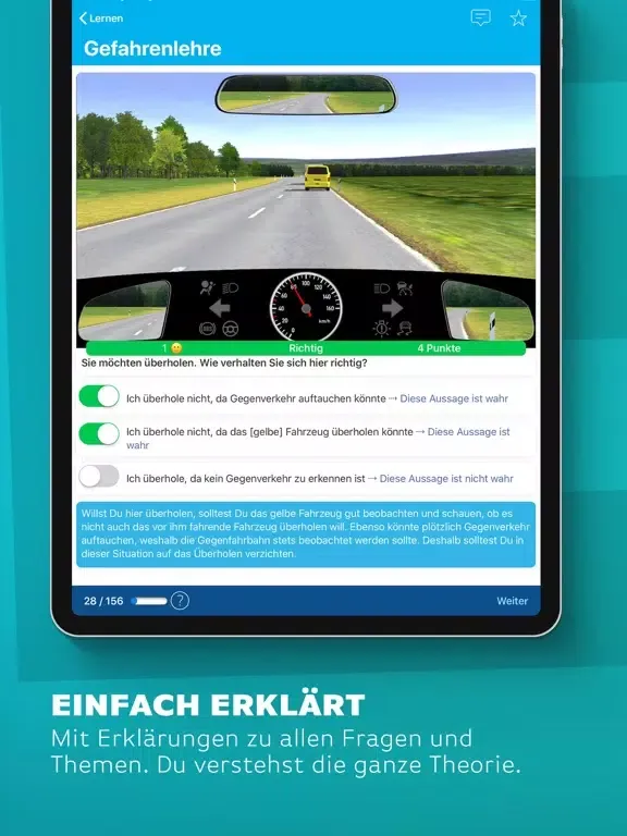iTheorie Führerschein Premium iPad स्क्रीनशॉट