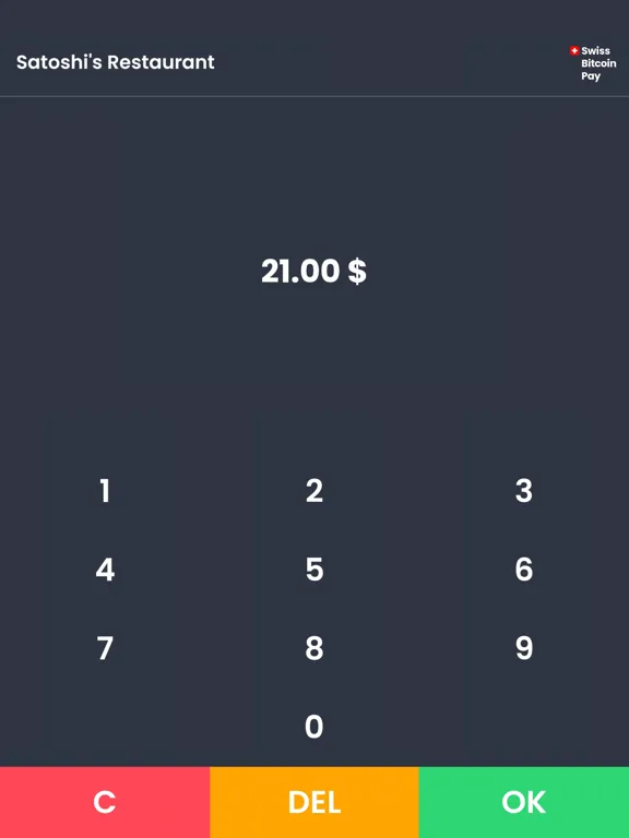 Swiss Bitcoin Pay iPad 应用截图