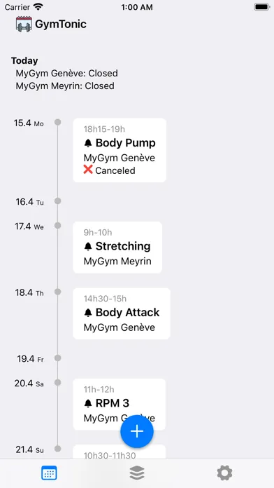 Screenshot di GymTonic - connected to gyms