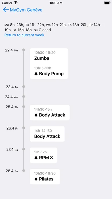Screenshot di GymTonic - connected to gyms