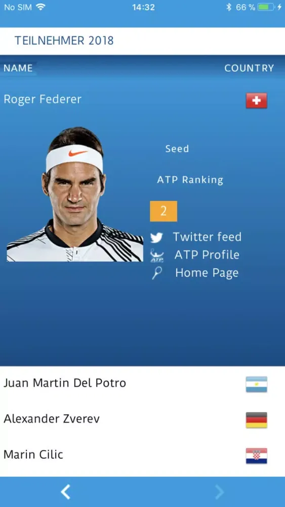 Captures d'écran de Swiss Indoors