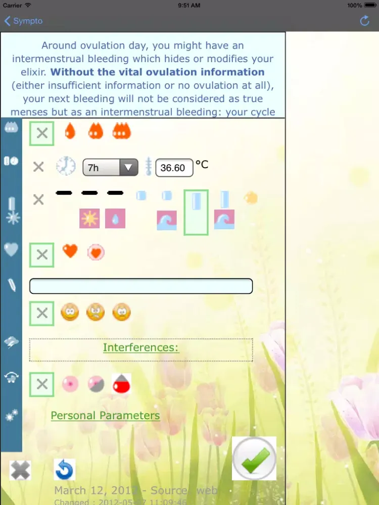 NFP Manager: sympto iPad 应用截图